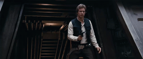 The customer story focuses on “Han Solo,” not the blaster.