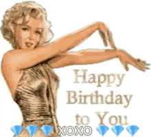 Marilyn Monroe Happy Birthday GIF - Marilyn Monroe Happy Birthday Greetings GIFs