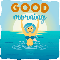 Good Morning Mermaid Life Sticker - Good Morning Mermaid Life Joypixels Stickers