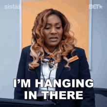 Im Hanging In There Danni King GIF - Im Hanging In There Danni King Sistas GIFs