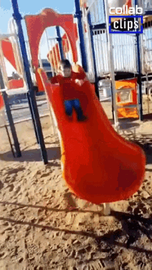 Toddler Goes Down Slide Landed On The Ground GIF - Toddler Goes Down Slide Landed On The Ground Slide GIFs