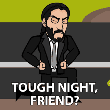 Tough Night Friend John Wick GIF - Tough Night Friend John Wick The Squad GIFs