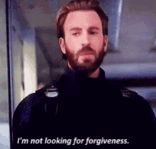 Infinity War Steve Rogers GIF - Infinity War Steve Rogers Not Looking For Forgiveness GIFs