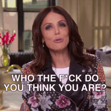 Who The Fuck Do You Think You Are Real Housewives Of New York GIF - Who The Fuck Do You Think You Are Real Housewives Of New York Rhony GIFs