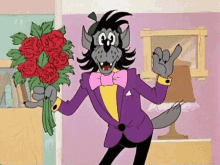 Flowers Wolf GIF - Flowers Wolf Well Just You Wait GIFs