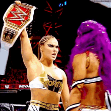 Sasha Banks Ronda Rousey GIF - Sasha Banks Ronda Rousey Wwe GIFs