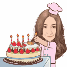 happy birthday chef baker birthday cake cake