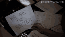 You Are The Monster Mary GIF - You Are The Monster Mary Tell Me Your Secrets GIFs
