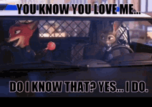 Zootopia You Love Me GIF - Zootopia You Love Me You Know You Love Me GIFs