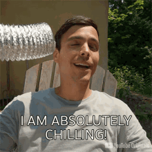 Im Absolutely Chilling Mitchell Moffit GIF - Im Absolutely Chilling Mitchell Moffit Shut It Off Asap GIFs