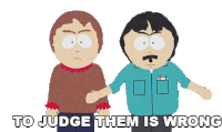 To Judge Them Is Wrong Sharon Marsh Sticker - To Judge Them Is Wrong Sharon Marsh Randy Marsh Stickers