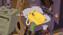 I&#;M Sick GIF - Sick Jake Adventure Time GIFs