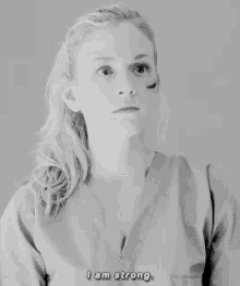Strong GIF - Emily Kinney The Walking Dead I Am Strong GIFs
