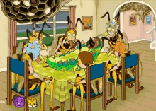 Rick And Morty Wasp Family GIF - Rick And Morty Wasp Family Eating GIFs
