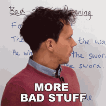 More Bad Stuff Could There Be More Benjamin GIF - More Bad Stuff Could There Be More Benjamin Learn English With Benjamin GIFs
