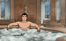 Archer Hot Tub Swim GIF - Archer Hot Tub Swim Bath GIFs