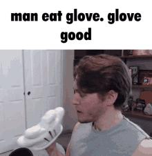 Jerma985 Man Eat Glove GIF - Jerma985 Jerma Man Eat Glove GIFs