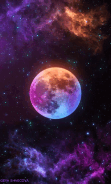 Moon Full Moon GIF - Moon Full Moon Galaxy GIFs