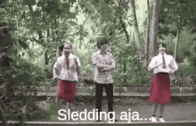 Lirik Lagu GIF - Pak Guru Sledding Aja Sledding GIFs