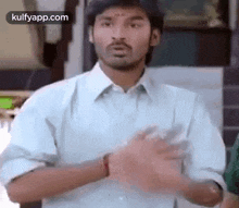 Shocked.Gif GIF - Shocked Dhanush Heart Pain GIFs