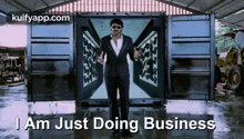 I Am Just Doing Business.Gif GIF - I Am Just Doing Business Prabhas Billa GIFs