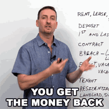 you get the money back adam learn english with adam money back the money will return to you
