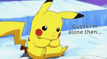 All Alone Pikachu GIF - All Alone Pikachu Sad GIFs