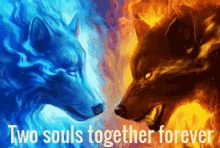soul mates love wolf fireic