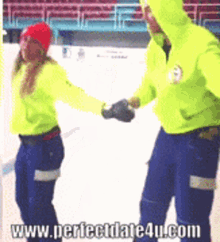 Ice Skating Fail GIF - Ice Skating Fail Couples GIFs