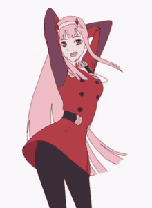 dancing zero two darling in the franxx anime
