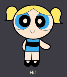 bubbles ppg hi powerpuff girls waving bubbles ppg hi powerpuff girls waving