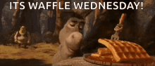 Waffle Wednesday Donkey GIF - Waffle Wednesday Donkey Shrek GIFs