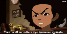 Boondocks Rip Off Our Culture GIF - Boondocks Rip Off Our Culture Ignore Our Struggle GIFs
