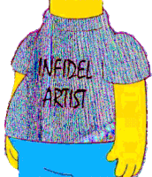 Infidel Artist Statement Shirts Sticker - Infidel Artist Infidel Statement Shirts Stickers