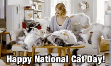National Cat Day GIF - National Cat Day Catday Taylor Swift GIFs