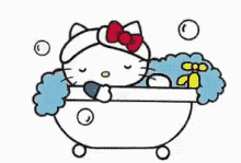 Hello Kitty Hello Kitty Bath GIF - Hello Kitty Hello Kitty Bath Hello Kitty Bathtime GIFs
