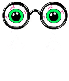 Eye Glasses Silly Eyes GIF - Eye Glasses Silly Eyes Green Eyes GIFs