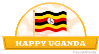 Happy Uganda Independence Day Happy Independence Day Sticker - Happy Uganda Independence Day Uganda Independence Day Happy Independence Day Stickers