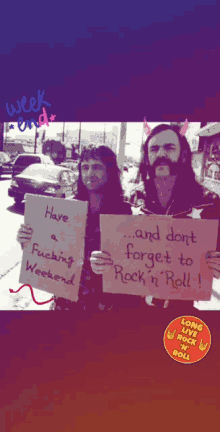 weekend rock and roll dont forget