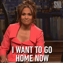 I Want To Go Home Now Jennifer Lopez GIF - I Want To Go Home Now Jennifer Lopez Saturday Night Live GIFs