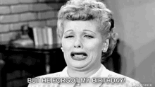But He Forgot My Birthday! - I Love Lucy GIF - Forgot Forgot My Birthday I Love Lucy GIFs