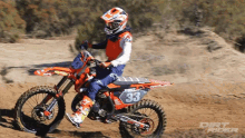 turn left dirt rider 2018ktm125sx riding a motorcycle motorcyclist