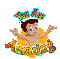 You Are Amazing Chhota Bheem Sticker - You Are Amazing Chhota Bheem You Are Awesome Stickers