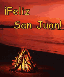 Feliz Noche De San Juan GIF - Hoguera Fogata Playa GIFs