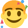 Hafif Gülümseme Emoji Smile Sticker - Hafif Gülümseme Emoji Smile Celebrate Stickers