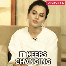 It Keeps Changing Taapsee Pannu GIF - It Keeps Changing Taapsee Pannu Pinkvilla GIFs