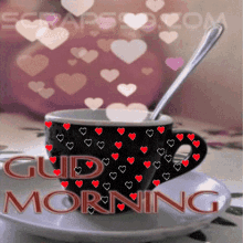 Good Morning Coffee GIF - Good Morning Coffee Hearts GIFs