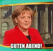 Guten Abend Von Der Kanzlerin GIF - Guten Abend Angela Merkel Kanzlerin GIFs