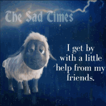 The Sad Times Sheep GIF - The Sad Times Sheep Sadire GIFs