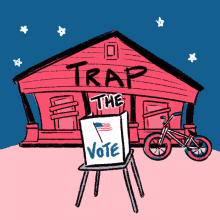 trap the vote vote voting trap house voting booth